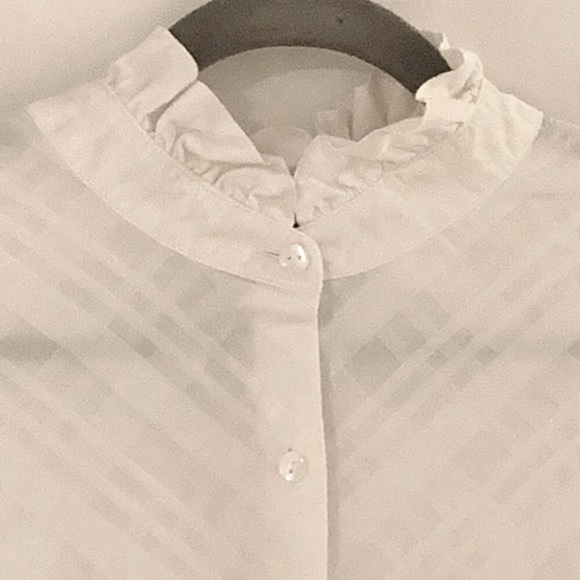 Pendleton Tops - 🐴🌼Vintage Pendleton Ruffled High Neck Button Down Shirt, Size 16